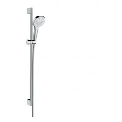 Hansgrohe Croma Select E - Set sprchové hlavice, tyče a hadice, EcoSmart, bílá/chrom 26595400