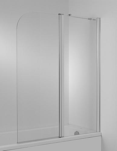 Jika Cubito - Vanová zástěna dvojdílná,1400x1150 mm, pravá, stříbrná/transparentní sklo H2574260026681