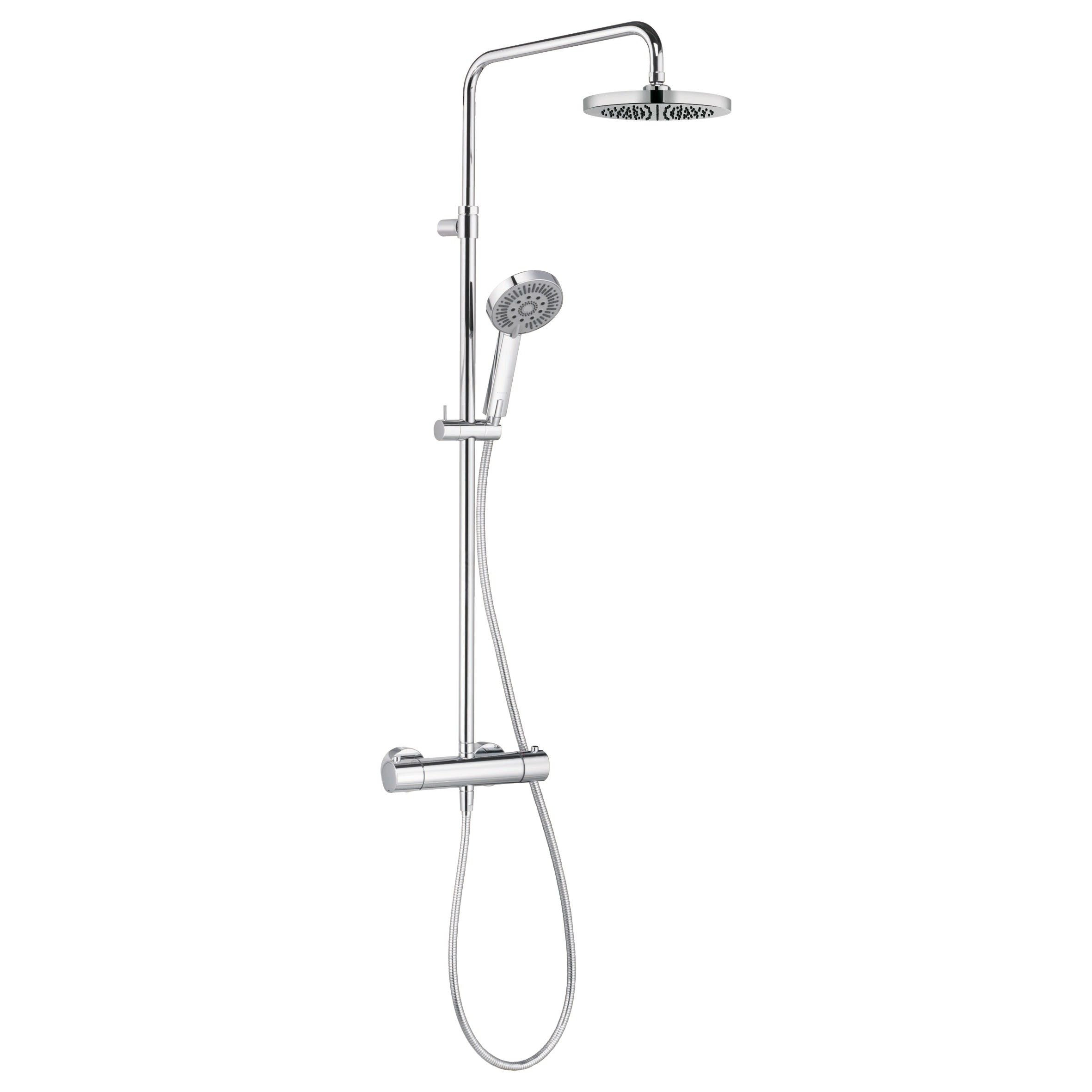 Kludi A-Qa - Set sprchové hlavice, hlavové sprchy, držáku, tyče a hadice,  chrom 6619205-00 • BAUSTORE.cz